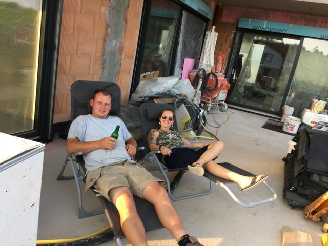 Da bei uns die Vorfreude aufs neue Eigenheim grösser ist als der Wunsch in die Ferne zu schweifen, machen wir "Urlaub" auf der Baustelle