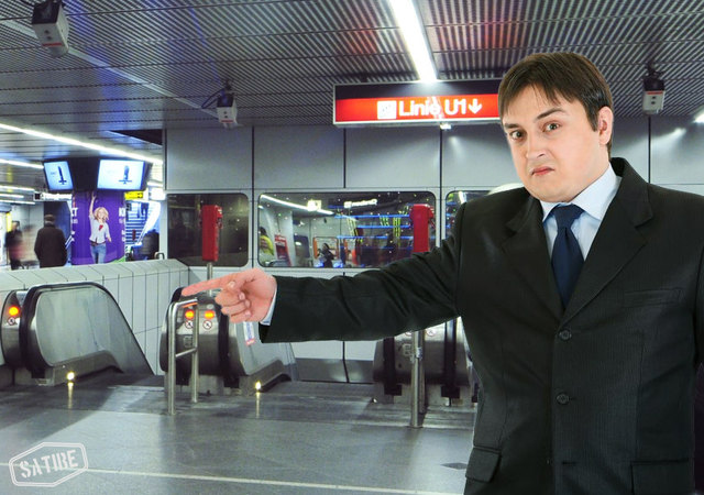 Heinrich S. am Unglücksort: „Man fühlt sich hilflos und alleine gelassen, Erinnerungen an mein Jus-Studium kamen auf.“ | Foto: Zinner/Wiener Linien, Alliance/Fotolia, Montage