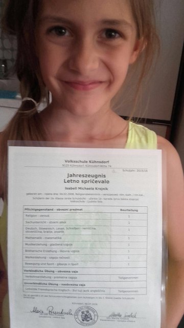 Isabell Krojnik,  Volksschule Kühnsdorf