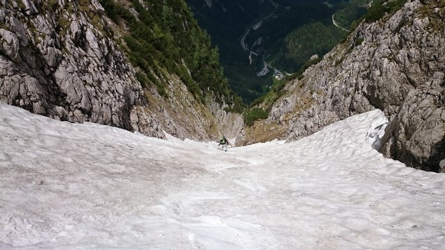 Rinnenfahren Gosaukamm