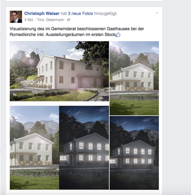 Das sind die Pläne des neuen Gasthauses in Thaur | Foto: Facebook/Walser