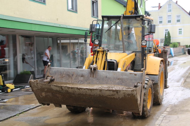In Schwertberg sind die Schäden nach dem Unwetter am Samstag groß.