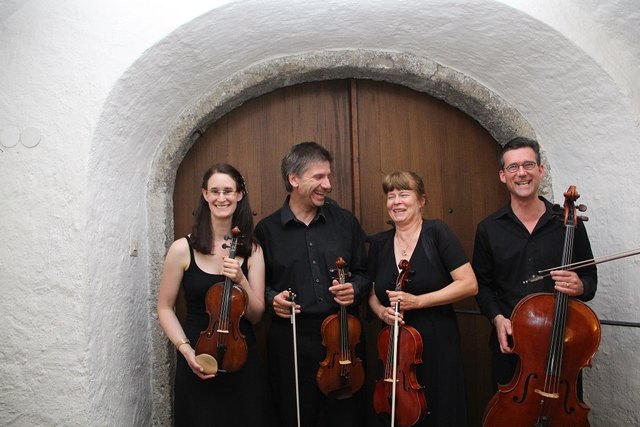 Mit Eberhard & Heidi Staiger Violine, Claudia Knapp und Tobias Höll Viola und Peter Martens Violoncello. | Foto: Privat