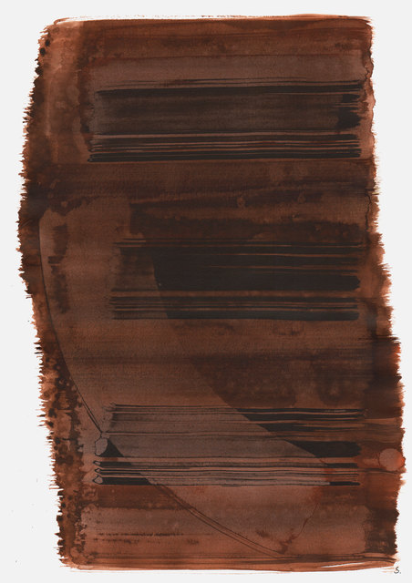 "Aufschrei 15:59 Uhr", 2016, Tusche auf Papier, 48 x 36cm; ©: Konstanze Sailer