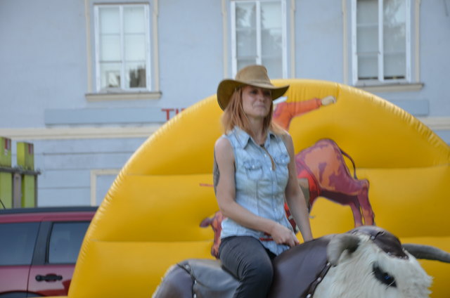 Elsbeth Grünberger bändigte den Bullen