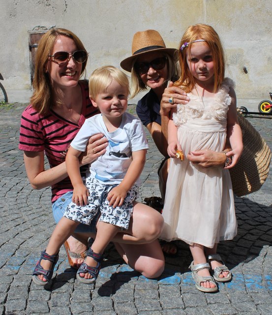 Die Familie Wimösterer aus Absam ließ sich das Konzert in Hall nicht entgehen.