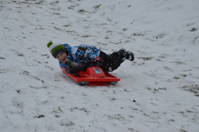 Bobfahren im Winter