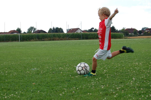 Schuß im Fussballcamp