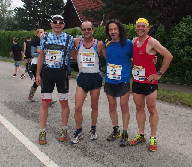 Igor, Wilfried, mir und Arnold hat der Lauf Spaß gemacht :-)