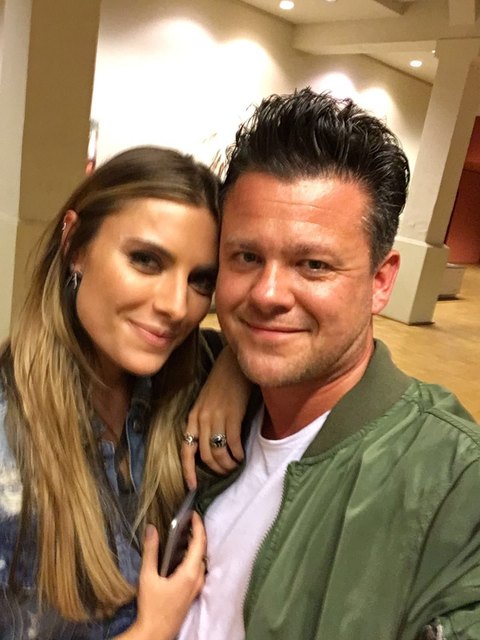 Bei Dreharbeiten mit Mario Barth in Köln traf Gernot auf TV-Star Sophia Thomallla.