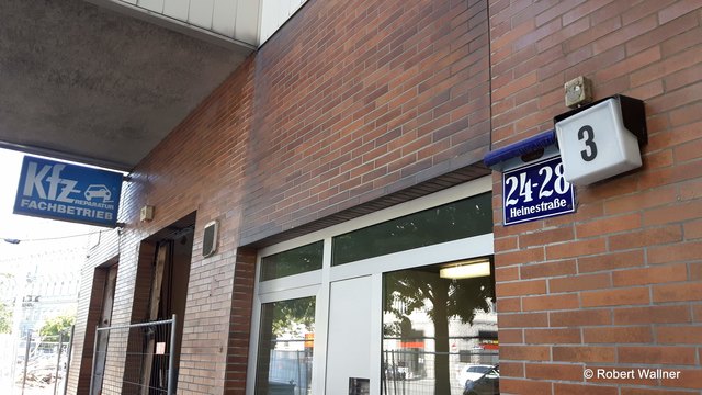 Ecke - Heinestraße 22-28/ Zirkusgasse 49 / Große Stadtgutgasse 33