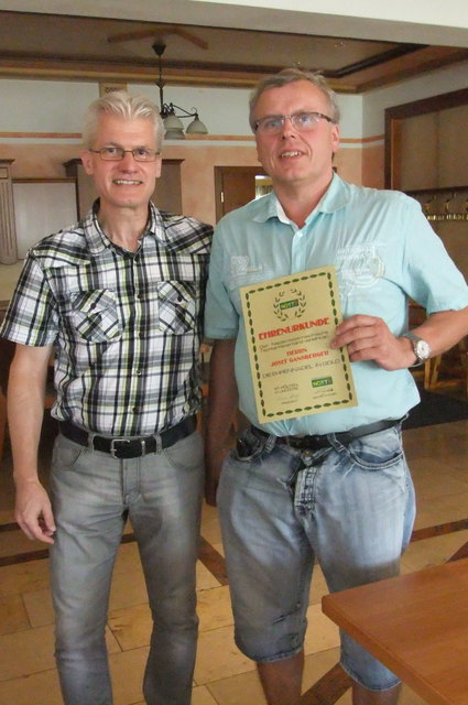 Helmut Jäger mit Josef Gansberger Ruppersthal