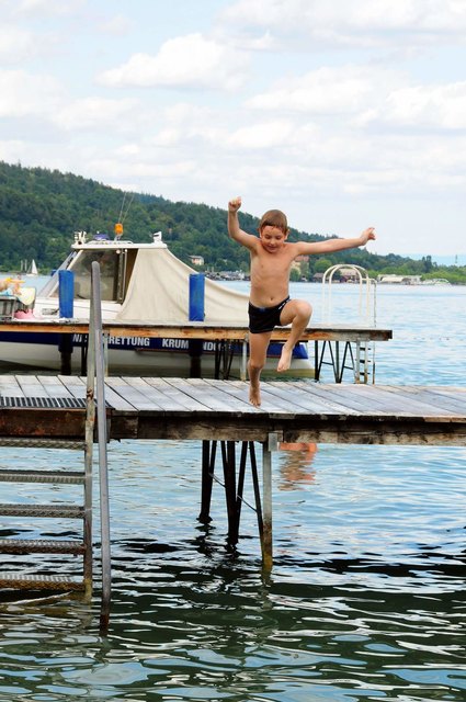 Badespass am Wörthersee