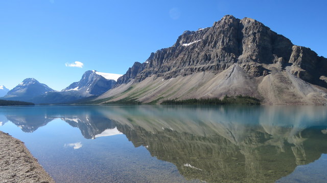 Aufnahme in den Rocky Mountains, Bow-See