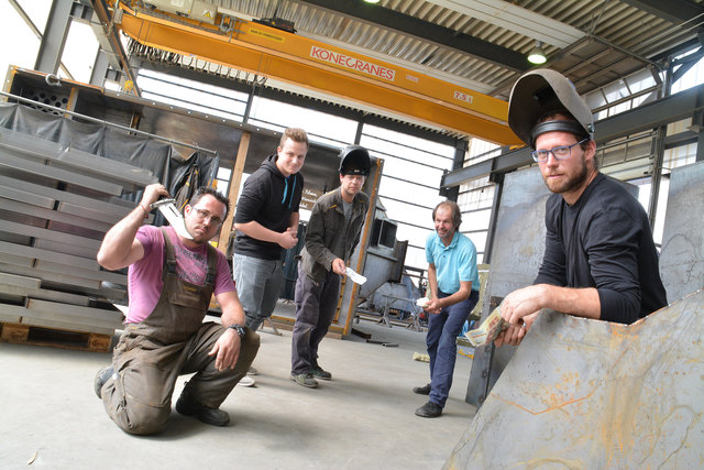 Stehen bald auf der Bühne: Christian, Dominik, Markus, Stefan und Stefan.