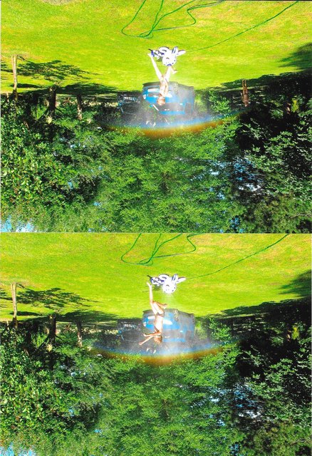 Meine Enkelkinder unter dem Regenbogen