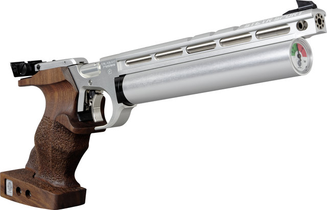 Brandneue Luftpistole von Steyr evo 10 Silber mit Pfad | Foto: Steyr Sport