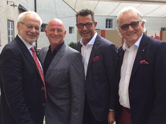 Erhard Busek, Alexander Goebel, Michael Kretz und Hans Harrer diskutierten zum Thema "Stoppt den Compliance-Wahn, rettet die Kunst!"