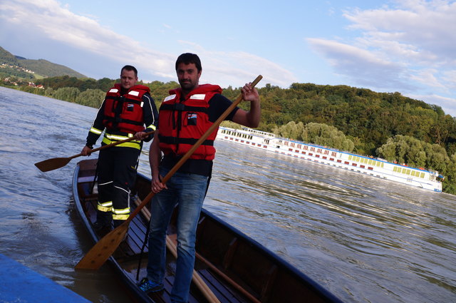 Thomas Seitner (Emmersdorf) und Josef Kienesberger (Aggsbach-Dorf) erinnern sich an die letzten Zillenbewerbe zurück.
