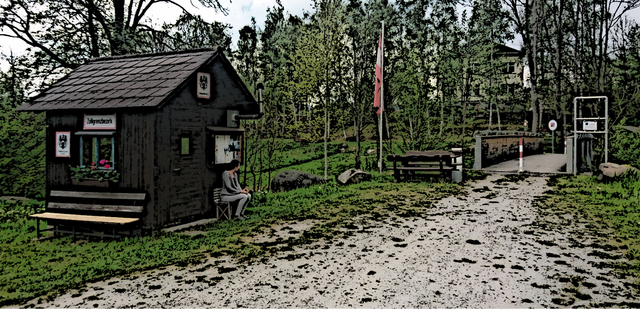 Jeder hat ganz individuelle Vorstellungen vom Begriff Grenze. Das ist eine davon. | Foto: Karel Hájek