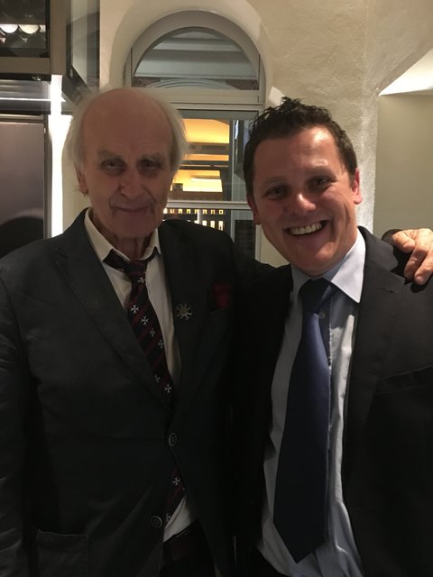 Bild: v.li.: Universitätsprofessor Dr. Roland Girtler und Major Mag. (FH) Gerd-Alois Hiess