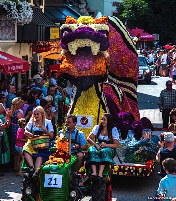 Tausende Besucherinnen und Besucher bestaunten die bunten Blumenwägen. | Foto: Raad Photography