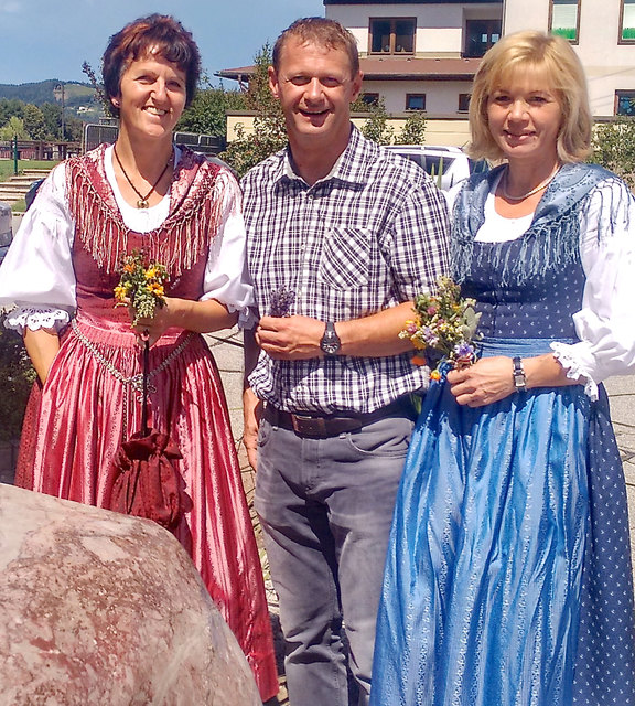 Feierten bei Kräutermesse und Brunnenfest: Elisabeth Wutte, Helmut Ogris und Erika Korenjak | Foto: KK