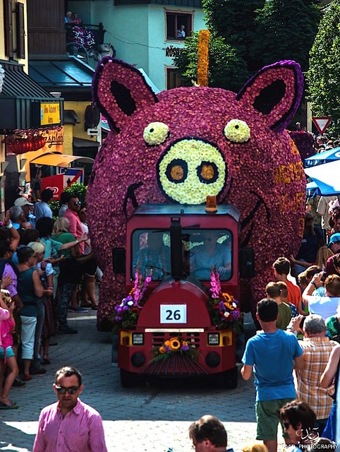 Tausende Besucherinnen und Besucher bestaunten die bunten Blumenwägen. | Foto: Raad Photography