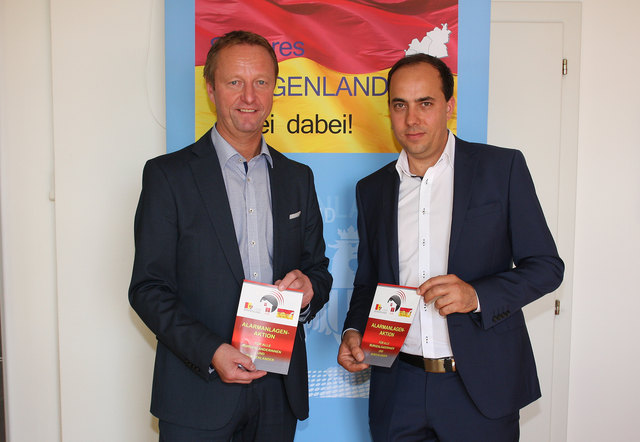 Erfreut über das Interesse an der Alarmanlagenförderung: LHStv. Johann Tschürtz und Christian Spuller | Foto: LMS