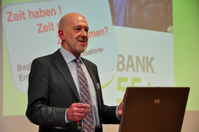 Dachverbandsbeirat Johannes Ebert BA (FH OÖ, ZeitBank-Präsentation) | Foto: Zeitbank 55+