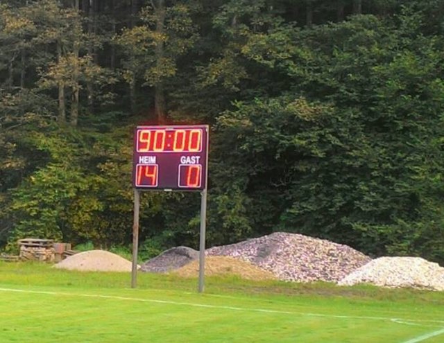 Kaum zu glauben, aber wahr – das Endergebnis beim Spiel Stanz gegen St. Gallen.
