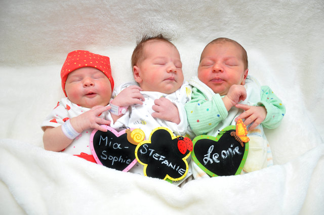 Von links: Mia-Sophie Moldaschl, Stefanie Hackhofer und Leonie Birklbauer. | Foto: Baby Smile