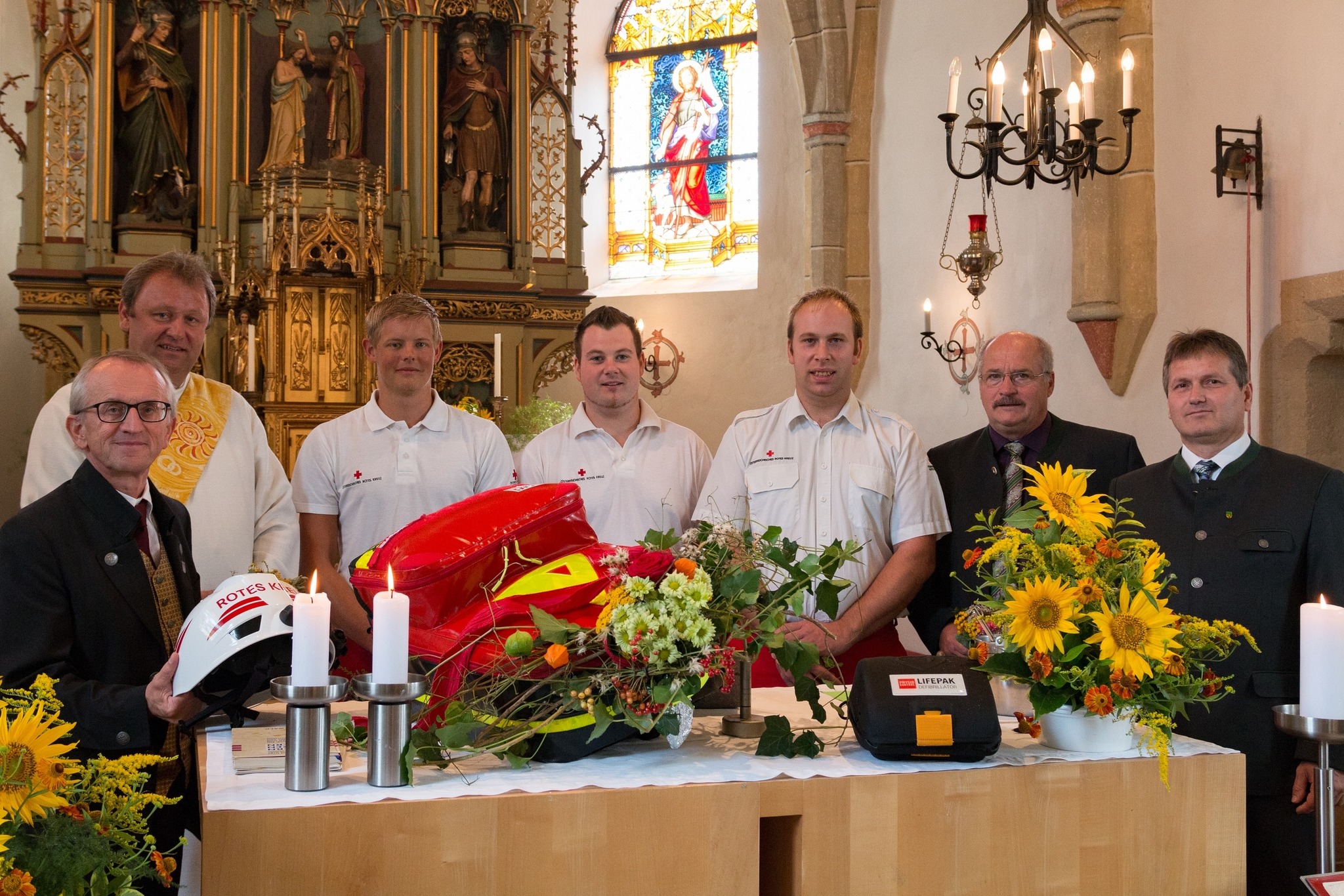 Segnung Rot Kreuz FirstResponderAusrüstung Braunau