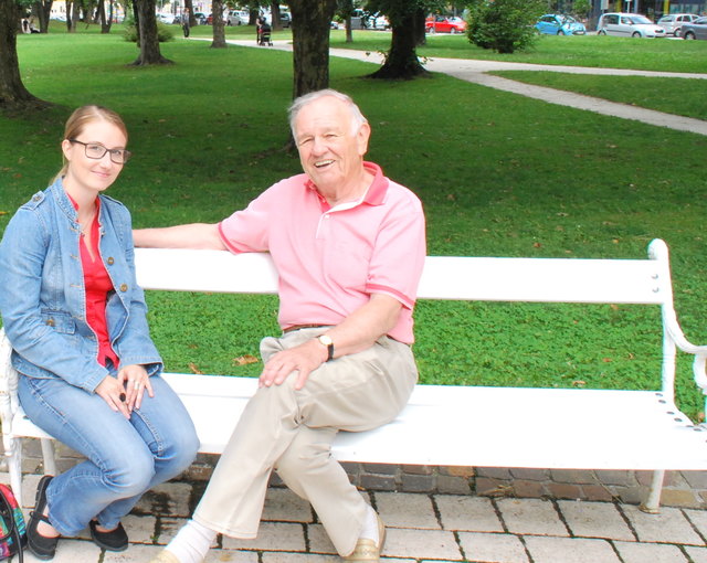 Redaktionsleiterin Verena Niedermüller im Gespräch mit Karl Anderwald