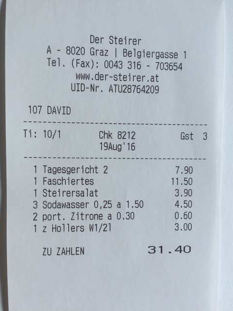 Gehobene Wirtshausküche zu vertretbaren Preisen beim Steirer in der Belgiergasse.