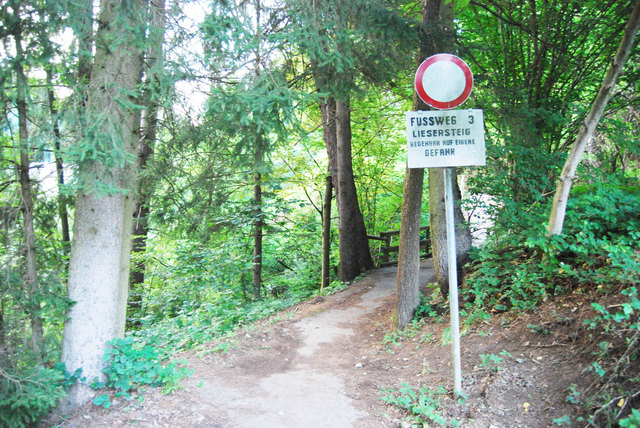 Der Liesersteig muss ab Montag eine Woche lang gesperrt werden