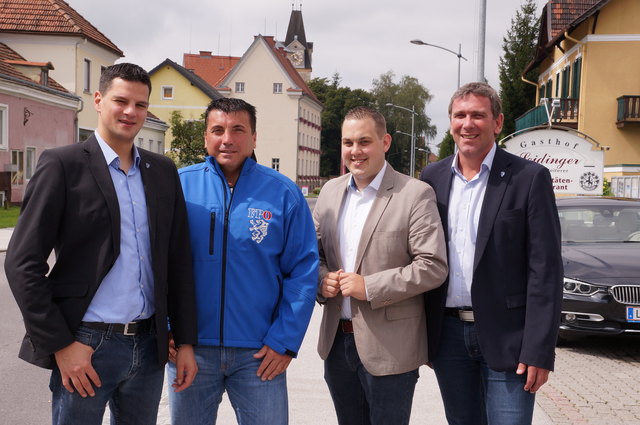 FPÖ-Sommergespräch mit Amesbauer, Spreitzhofer, Könighofer, Meißl (v.li.).