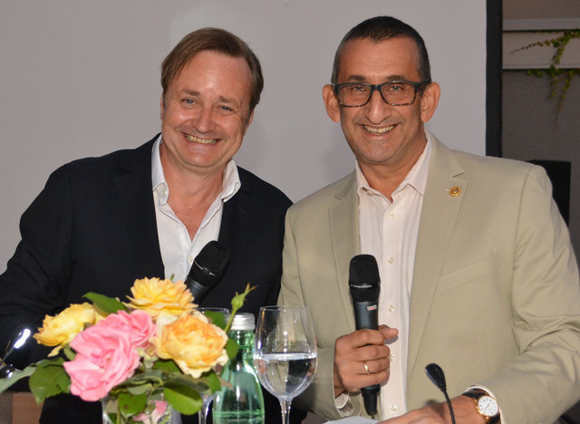 die Moderatoren Klaus Frank und Michael Jedlicka