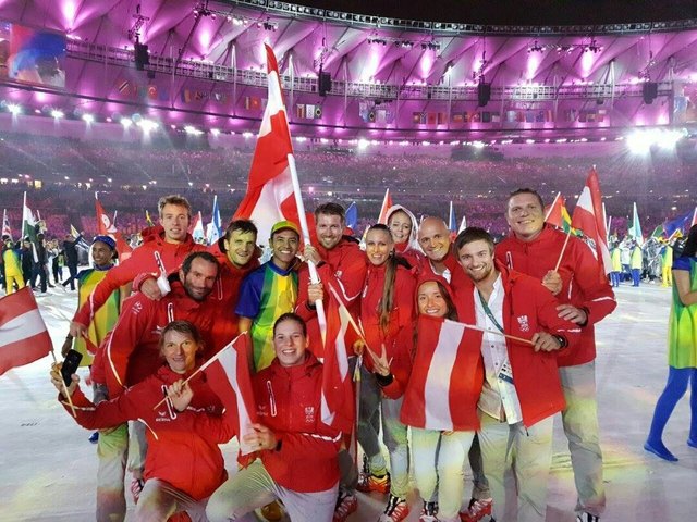 Das Österreichische Team bei der Schlussfeier | Foto: privat