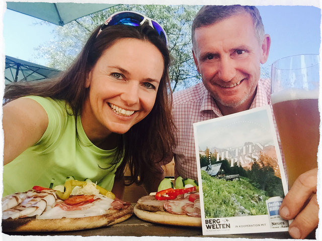 Mmmhmahlzeit von der Auerhütte am Seewaldsee: Kaserer und Wallinger.