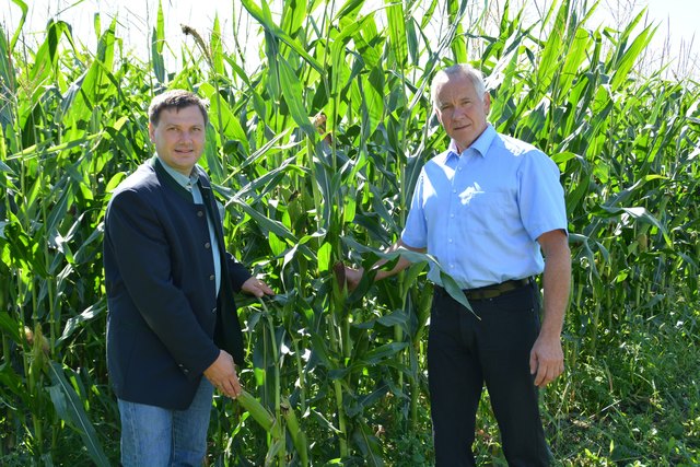 "Einkommen stärken": Andreas Pum und Franz Lehner vom Bauernbund in Amstetten.