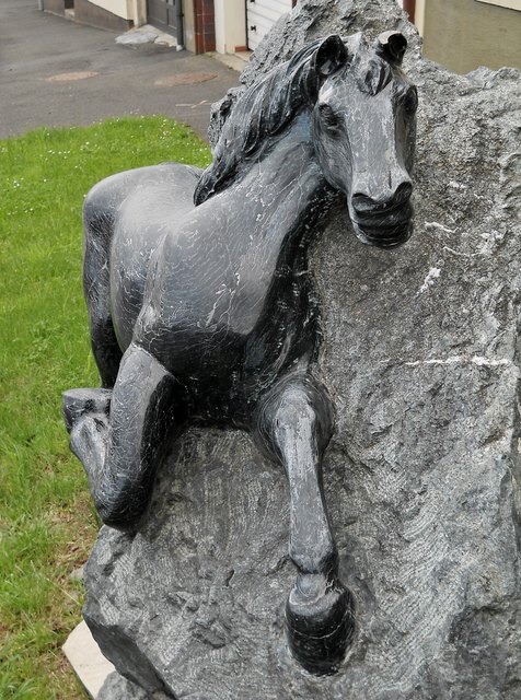 Pferd aus Edelserpentin