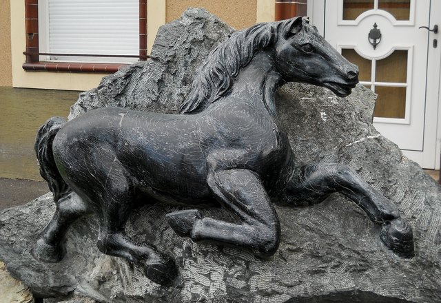 Pferd aus Edelserpentin