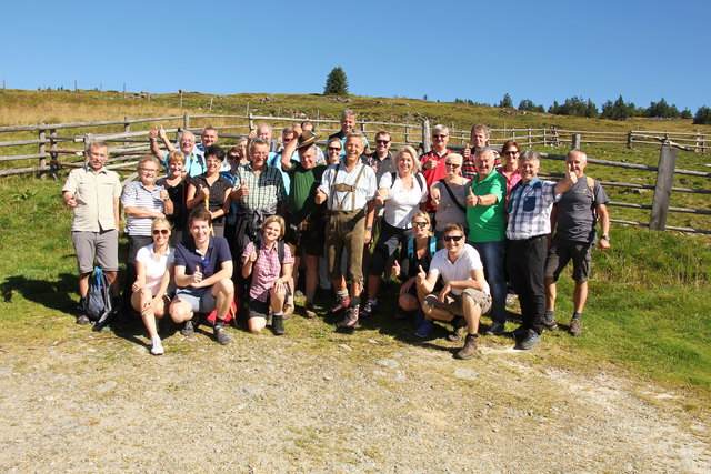 Beim Wandertag der ÖVP-Funktionäre auf der Vorauer Schwaig herrschte beste Stimmung.