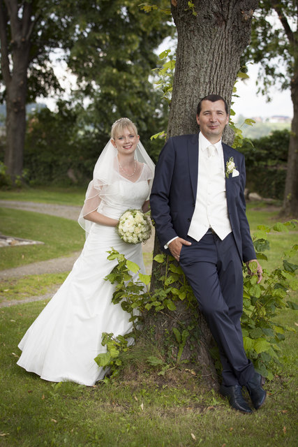 Bettina und Nico gaben sich das Ja-Wort. | Foto: Jörg Gulden