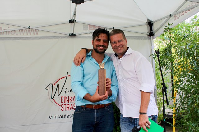 Gerold Rudle mit Sieger Walid Azak