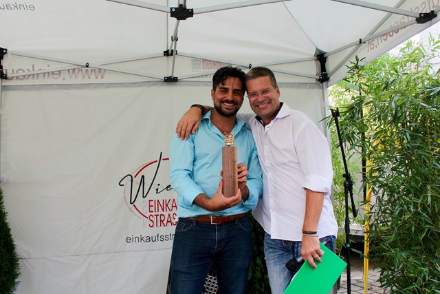 Gerold Rudle mit Sieger Walid Azak