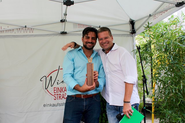 Gerold Rudle mit Sieger Walid Azak