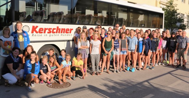 Die Volleyballerinnen aus Purgstall begaben sich zum Trainingslager nach Bad Radkersburg in der Südoststeiermark.