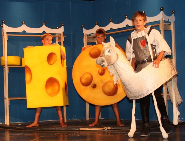 Ein Ritter mit Vorliebe für Käse kommt in Bergheim auf die Bühne.